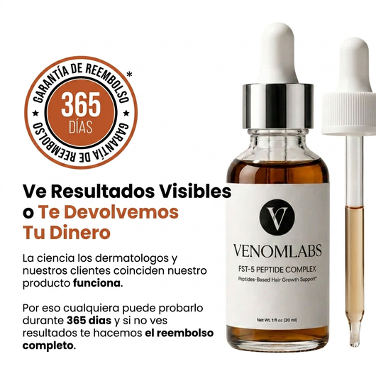 Peptidos FST-5 | Complejo de crecimiento de cabello de Venom
