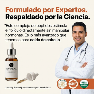 Peptidos FST-5 | Complejo de crecimiento de cabello de Venom