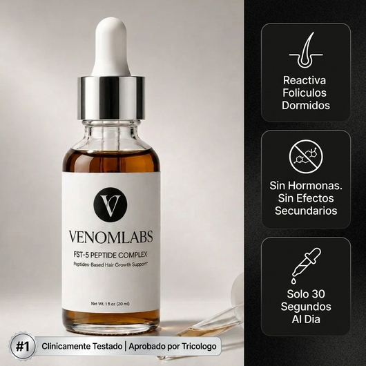 Peptidos FST-5 | Complejo de crecimiento de cabello de Venom