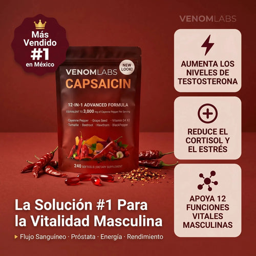 Venom Capsaicin™ | Cápsulas de Chile Cayena
